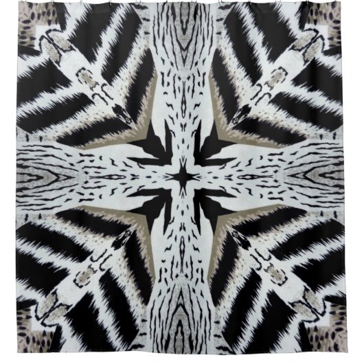 Zebra Print Douchegordijn (Voorkant)