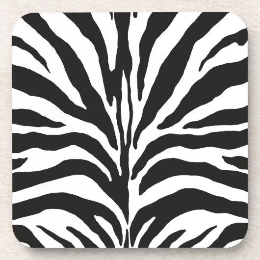 Zebra Print Drankjes Onderzetter (Voorkant)