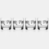 Zebra Print Drinkware Set Whisky Glas (Rechts)