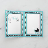 Zebra Print en Baby Carriage Bedankt (Binnen)