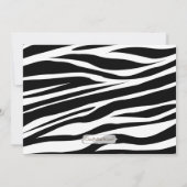 Zebra print en Blauwgroen winkelmama Kaart (Achterkant)