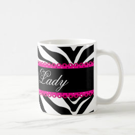 Zebra Print en Lace Koffiemok