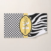 Zebra Print en Stip Patroon Bad Handdoek (Handdoek)