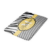 Zebra Print en Stip Patroon Badmat (Gekanteld)