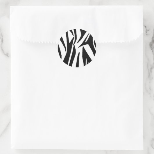 Zebra Print Envelop Seal Sticker (Tas)