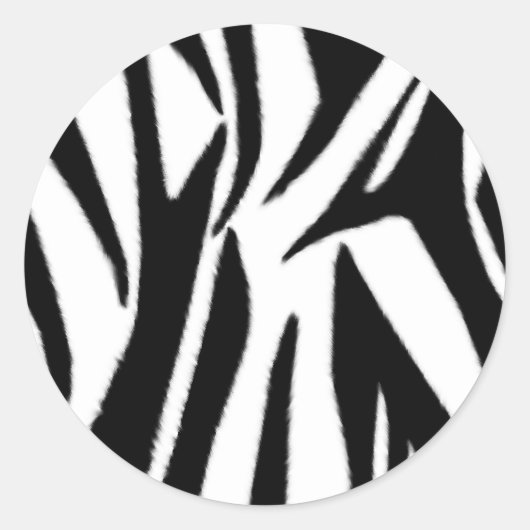 Zebra Print Envelop Seal Sticker (Voorkant)