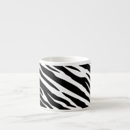 Zebra Print Espresso Mok