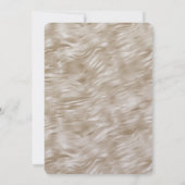 Zebra Print Faux Gold Glitter Kaart (Achterkant)