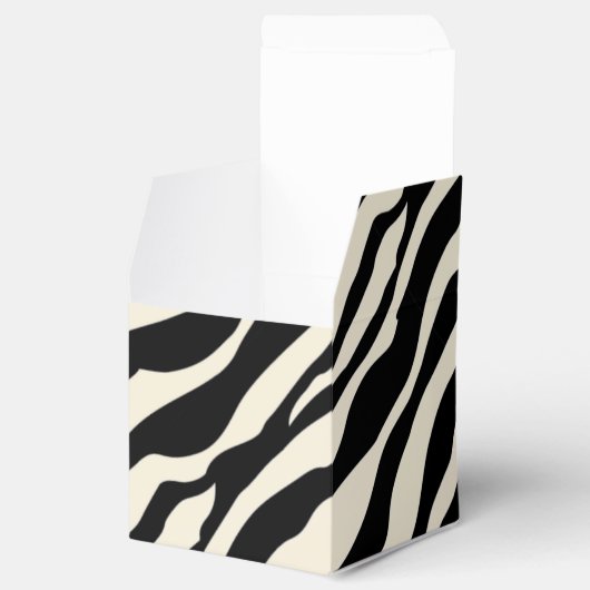  Zebra Print Favor Box Bedankdoosjes (Geopend)