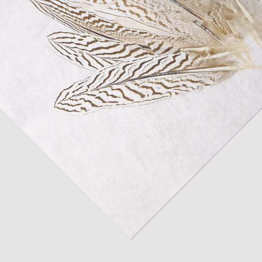 Zebra Print Feathers #2 Tissuepapier (Detail)