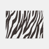 Zebra Print Fleece Blanket (Voorkant (Horizontaal))