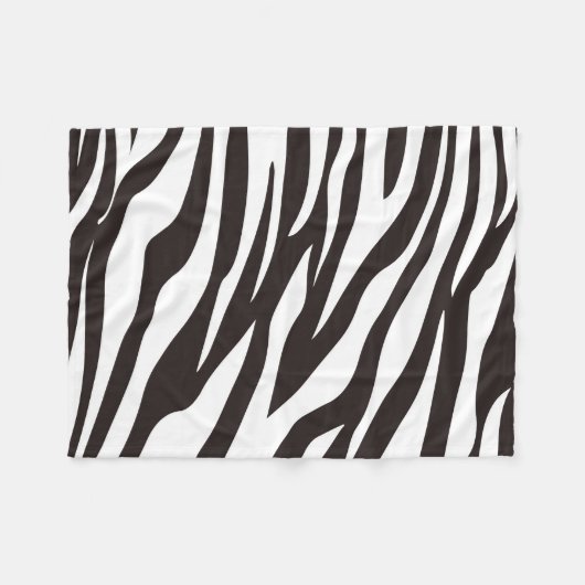 Zebra Print Fleece Blanket (Voorkant (Horizontaal))