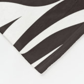 Zebra Print Fleece Blanket Deken (Hoek)