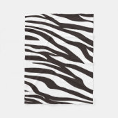 Zebra Print Fleece Blanket Deken (Voorkant)