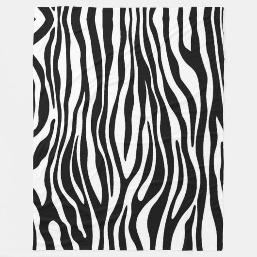 Zebra Print Fleece Deken (Voorkant)