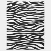 Zebra Print Fleece Deken (Voorkant)