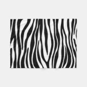 Zebra Print Fleece Deken (Voorkant (Horizontaal))