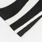 Zebra Print Fleece Deken (Hoek)