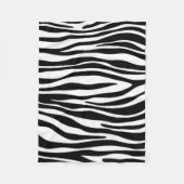 Zebra Print Fleece Deken (Voorkant)