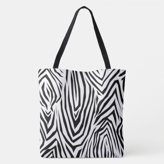Zebra Print Floral Design Tas Proverbs 3:5-6 (Achterkant)