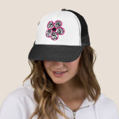Zebra Print Flower Trucker Pet (In situ)