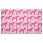 Zebra Print - Fuchsia and light roze Stof (Fat Quarter)