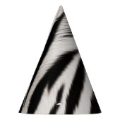 Zebra Print Fur Feesthoedjes (Links)