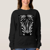 Zebra Print Gezicht voor Zebra Animal Trui (Voorkant)