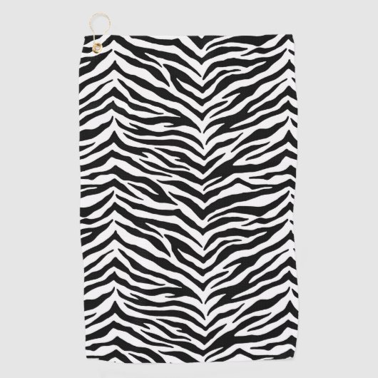 Zebra Print Golf Towel Golfhanddoek (Voorkant)