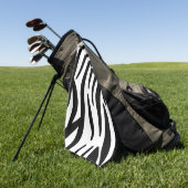 Zebra Print Golfhanddoek (Groen)