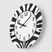 Zebra Print Grote Klok (Hoek)