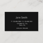 Zebra Print Hair Stylist Salon Mode Designer Visitekaartje (Achterkant)