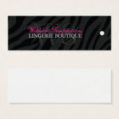 Zebra Print Hang Labels voor WS Mini Visitekaartjes (Voorkant /achterkant)