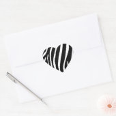 Zebra Print Hart Sticker (Envelop)
