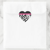 Zebra Print Hart Stickers (Tas)