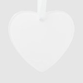 Zebra Print Heart Ornament (achterkant)