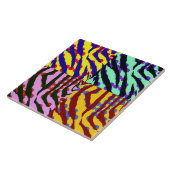 Zebra Print Home Tile Tegeltje (Zijkant)