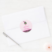 Zebra Print Ice Cream Favor Sticker (Envelop)
