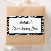 Zebra Print Jar Labels (Insitu)