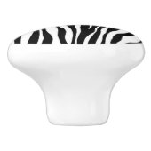 Zebra Print Keramische Knop (Zijkant)