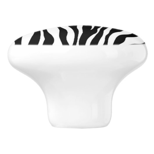 Zebra Print Keramische Knop (Zijkant)