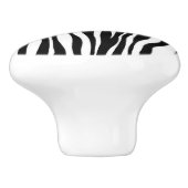 Zebra Print Keramische Knop (Zijkant)