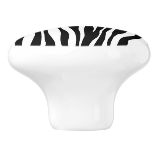 Zebra Print Keramische Knop (Zijkant)