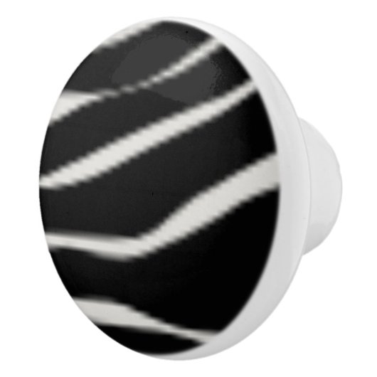 Zebra Print Keramische Meubels Kabinet Knoppen (Rechts)