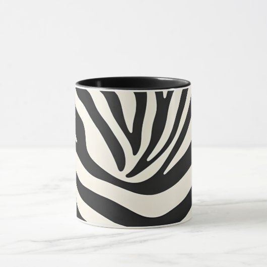 Zebra Print Keramische Mok (Midden)