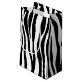 Zebra Print Klein Cadeauzakje (Achterkant Gekanteld)