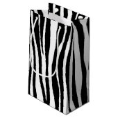 Zebra Print Klein Cadeauzakje (Achterkant Gekanteld)
