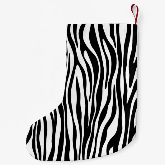 Zebra Print Kleine Kerstsok (Achterkant)