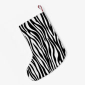 Zebra Print Kleine Kerstsok (Achterkant (Hangend))