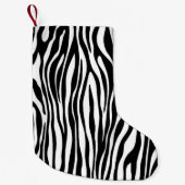Zebra Print Kleine Kerstsok (Voorkant)